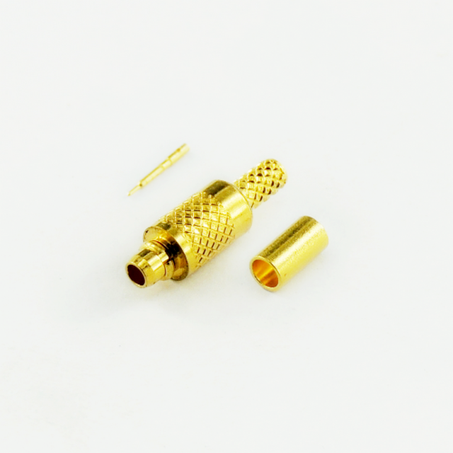 MMCX plug straight crimp connector for RG-316D cable 50 ohm 5MCM11S-A50-002