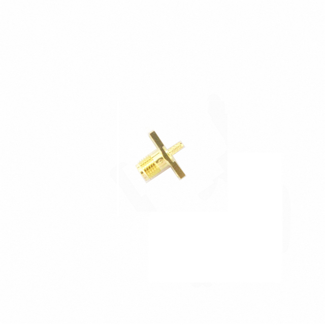 SMA jack straight crimp connector for RG178 cable 2 holes flange 50 ohm 5MAF81S-A03-001