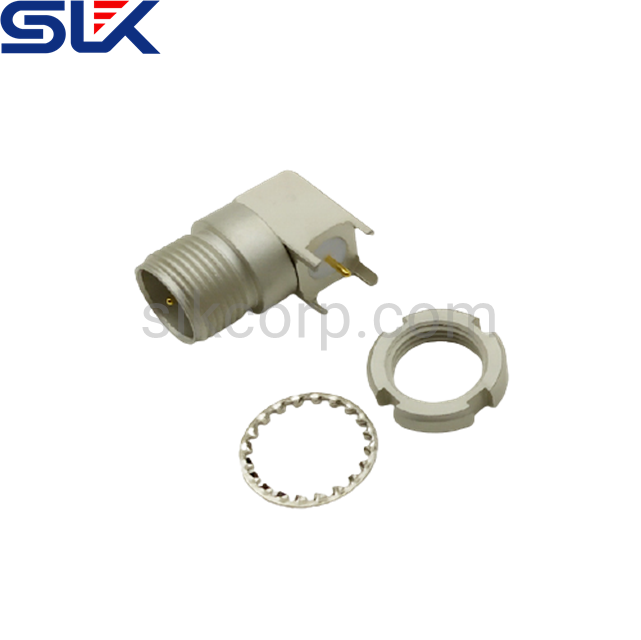 G male right angle connector for PCB through hole 75 ohm 7GCM25R-P41