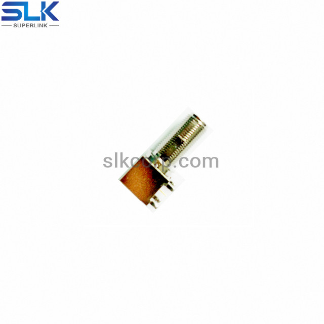 F jack right angle connector for pcb through hole 75 ohm 7FCF25R-P41-005