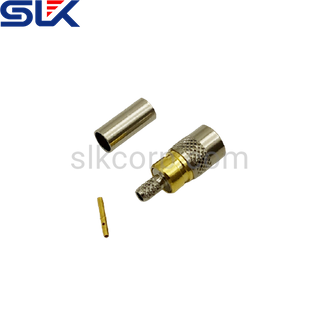 SMB plug straight connector for RG-179D cable 75 ohm 7MBM11S-A536