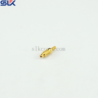 MMCX female to 3.5mm male straight adapter 50 ohm 5MCF06S-P3M-001