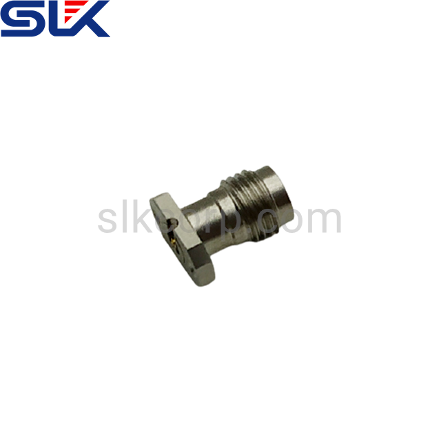 2.4mm female straight connector with 2 thread mounting holes for PCB 50 ohm 5P4F87S-H21-001