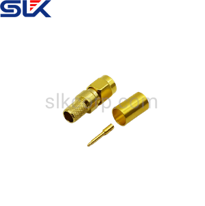 SMA plug straight crimp connector for FSG-600 cable 50 ohm 5MAM11S-A494