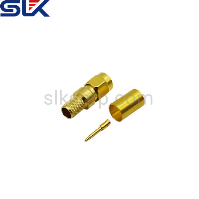 SMA plug straight crimp connector for FSG-600 cable 50 ohm 5MAM11S-A494