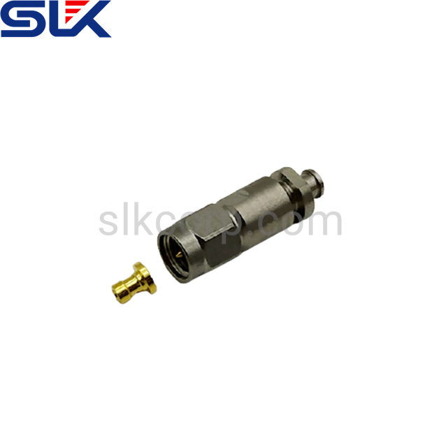 SMA plug straight clamp connector for PT-FLEX 047 cable 50 ohm 5MAM15S-A420-002