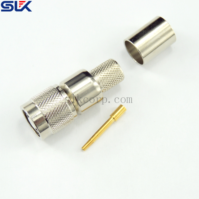 RP TNC plug straight crimp connector for LMR-400-UF cable 50 ohm 5RTCM11S-A325