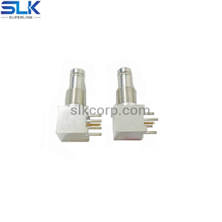 1.0/2.3 jack right angle connector for pcb smt 50 ohm 5A1F25R-P41-006