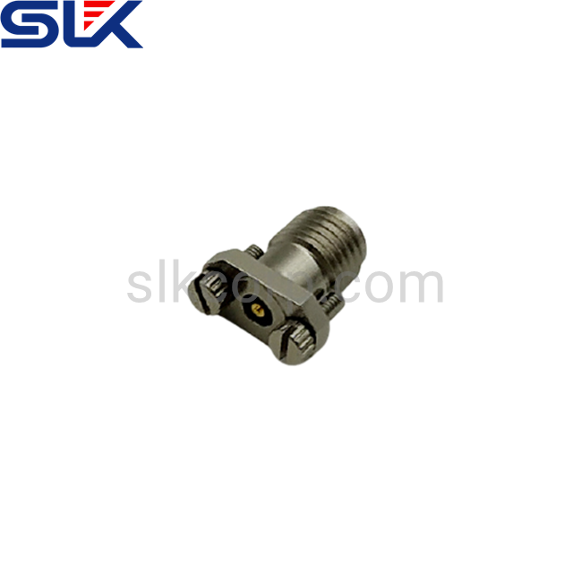 SMA jack straight connector 2 holes flange 50 ohm 5MAF87S-H21-003