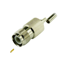 TNC jack straight crimp connector for LMR-100A cable 50 ohm 5TCF11S-A02-013