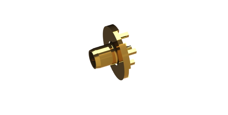 BMA plug straight connector for pcb 50 ohm 5BMM25S-P01