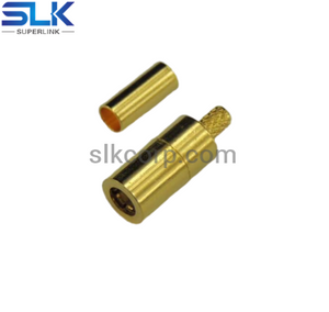 SMB plug straight crimp connector for RG-316D cable 50 ohm 5MBM11S-A50-005