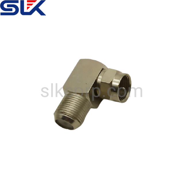 F female to F male right angle adapter 75 ohm 7FCF06R-FCM