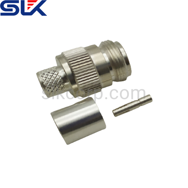 N jack straight crimp connector for RG8 RG213 cable 50 ohm 5NCF11S-A05-001