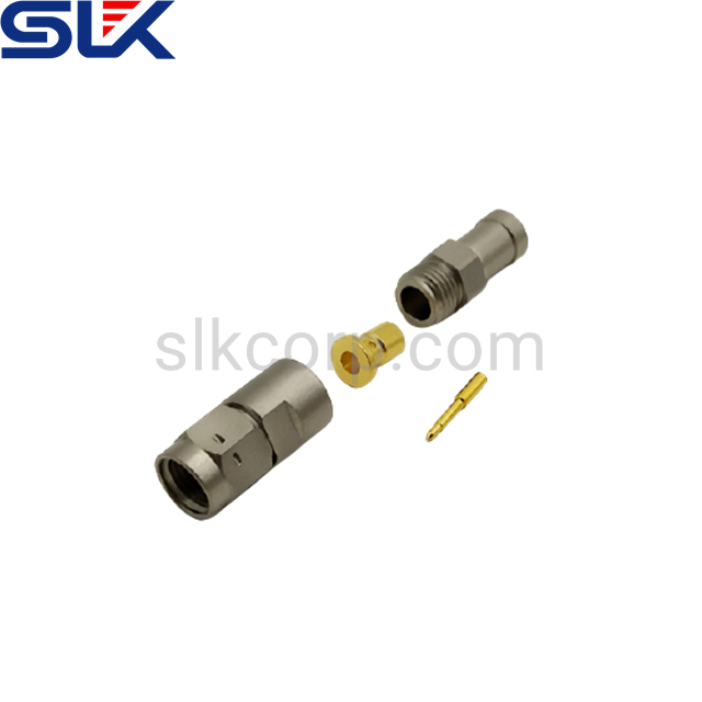SMA plug straight solder connector for PT-150 cable 50 ohm 5MAM15S-A520